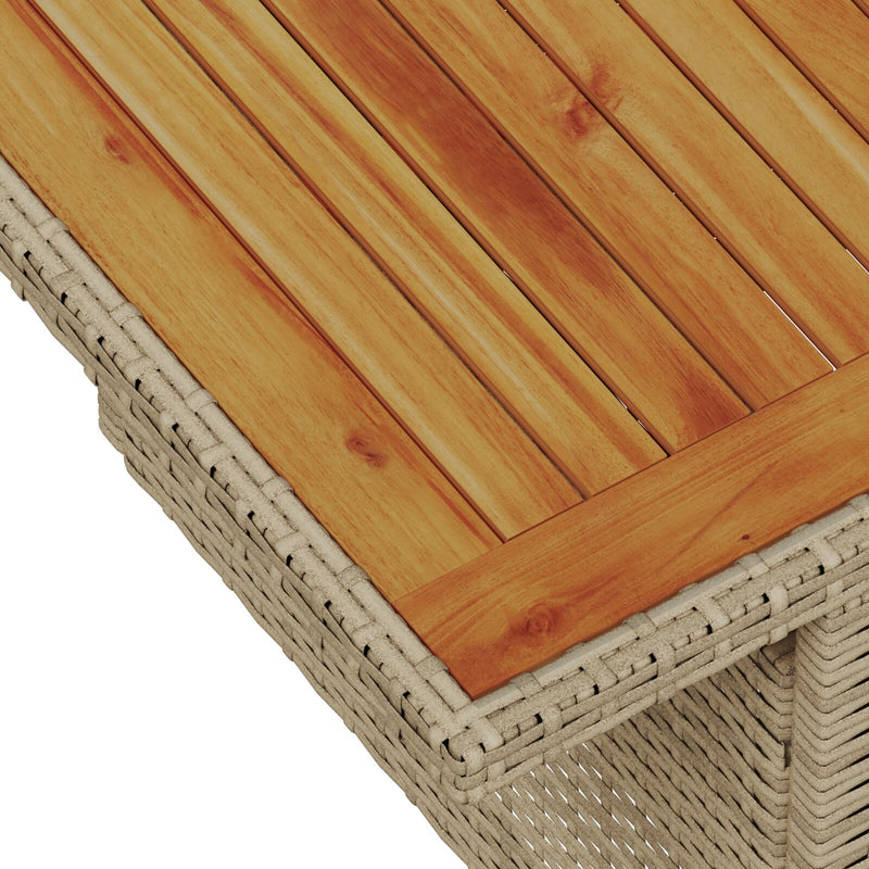 vidaXL 11 darabos Kert Sofa Szett Párnákkal Bézs Poly Rattan