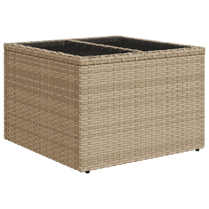 vidaXL 8 Darabos Kert Sofa Szett Párnákkal Bézs Poli Rattan