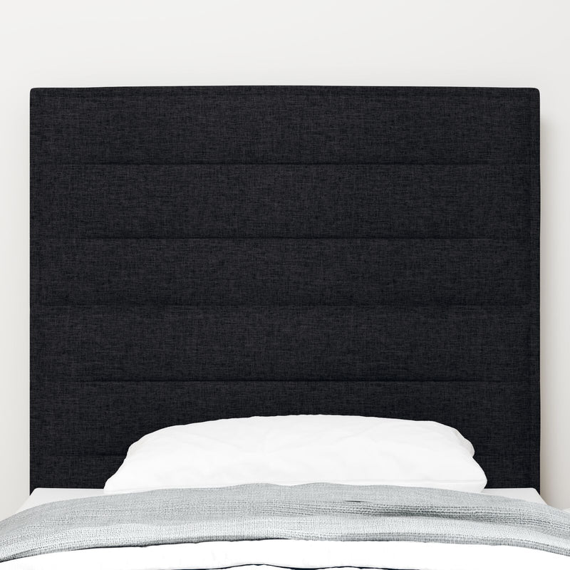 vidaXL Fekete Szövet Fejtámla 100 cm