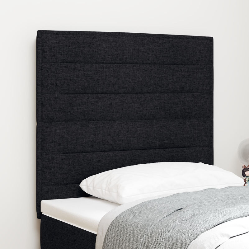 vidaXL Fekete Szövet Fejtámla 100 cm
