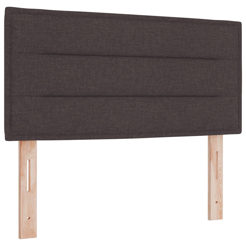 vidaXL LED fejtámla vonal dizájn sötétbarna 80 cm szövet