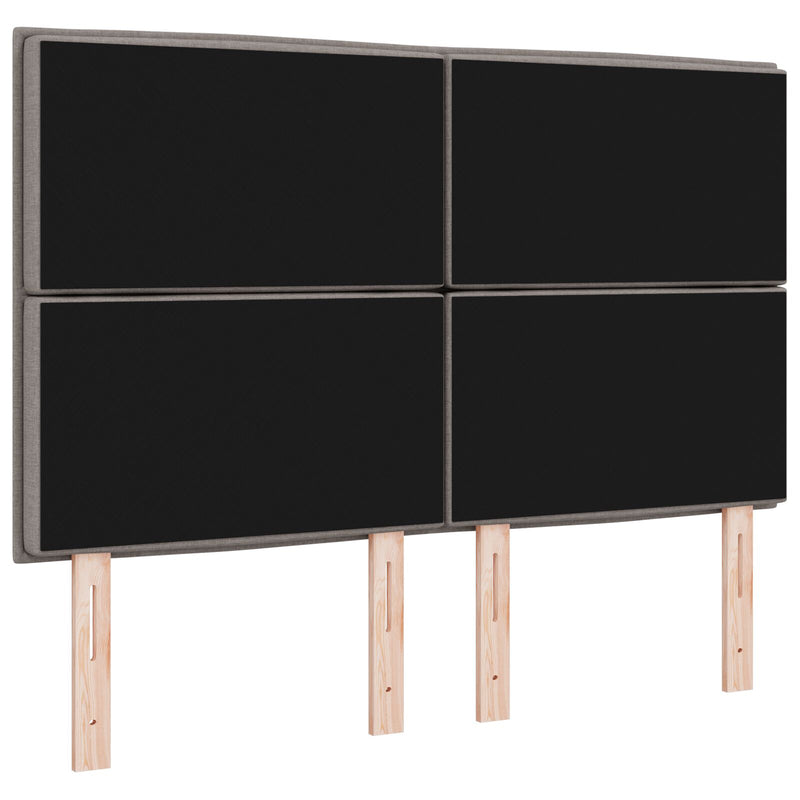 vidaXL Fejtámla vonalak dizájnnal Topszínű 140 cm Szövet