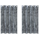 vidaXL Szemfüggönyök Ezüstszürke Poliészter 140 x 175 cm