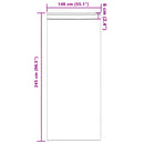 vidaXL Velúr Függöny 2 db fülekkel Szürke 245x140 cm