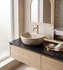 CeraStyle ONE - PULTRA ültethető - Top Counter mosdó - MATT BÉZS - csaplyukas - átm. 42 cm