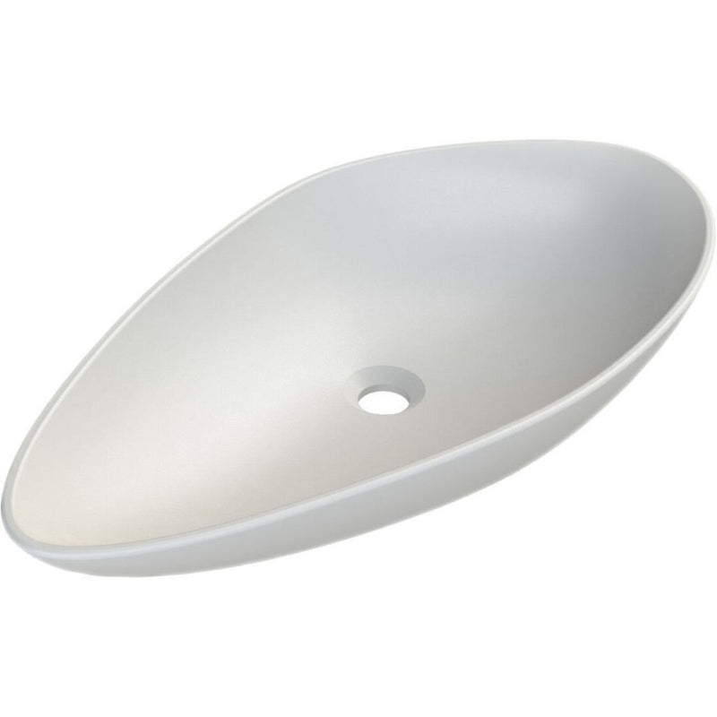 CeraStyle OLIVE - PULTRA ültethető - Top Counter - porcelán mosdó - MATT FEHÉR - 60 x 35 cm