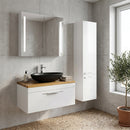 CeraStyle OLIVE - PULTRA ültethető - Top Counter - porcelán mosdó - MATT FEKETE -75 x 38 cm