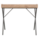 Számítógépasztal, tölgy/fekete, OFIS