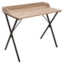 Számítógépasztal, tölgy/fekete, OFIS