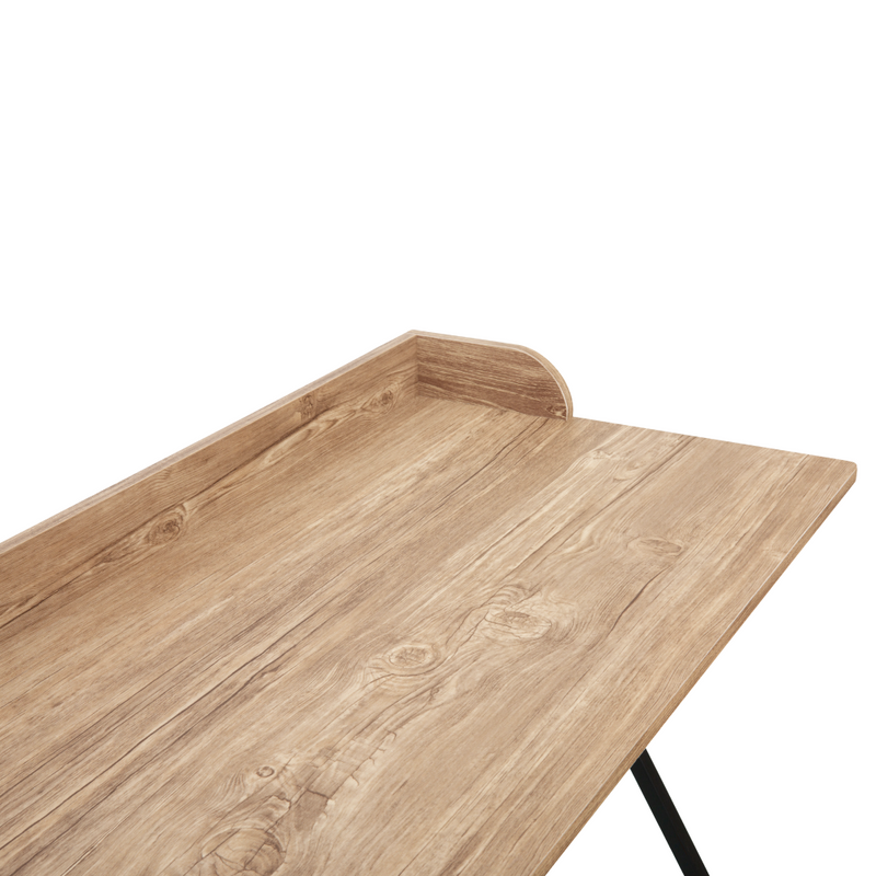 Számítógépasztal, tölgy/fekete, OFIS