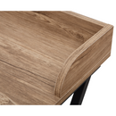 Számítógépasztal, tölgy/fekete, OFIS