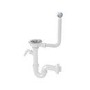 LAVEO Szifon, egymedencés mosogatóhoz, helytakarékos