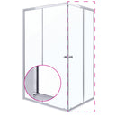 OLGA SQ 80 ELEMENT zuhanyajtó