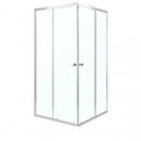 Olga SQ 90x90 cm szögletes zuhanykabin zuhanytálca nélkül - króm profil, víztiszta üveg