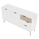 komód, tölgy sonoma / fehér, OSLO 75381