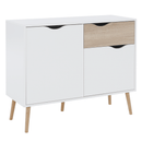 komód, tölgy sonoma/fehér, OSLO 75387