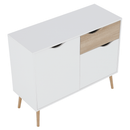 komód, tölgy sonoma/fehér, OSLO 75387