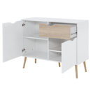 komód, tölgy sonoma/fehér, OSLO 75387