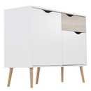 komód, tölgy sonoma/fehér, OSLO 75387