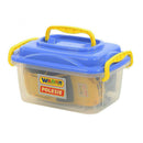 Összeszerelhető autó utánfutóval, dobozban