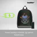 Pixen ledes okos hátizsák fekete