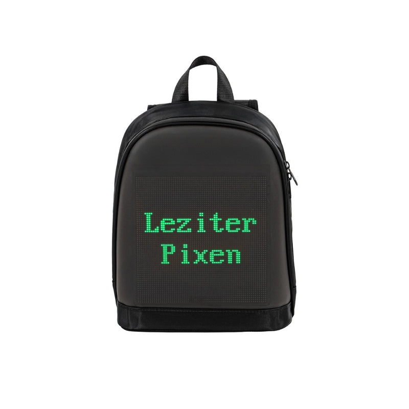 Pixen ledes okos hátizsák fekete
