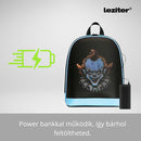 Pixen ledes okos hátizsák kék