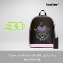 Pixen ledes okos hátizsák rózsaszín