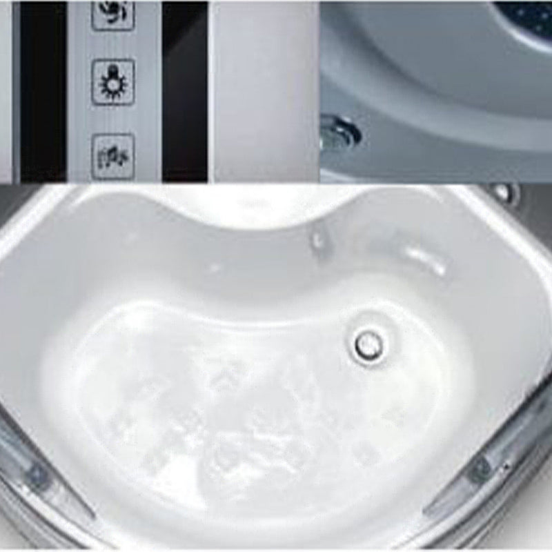 PAULINA80 Paulina 80 íves mélytálcás hidromasszázs zuhanykabin 80x80x214 cm