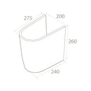 CeraStyle BELLA porcelán szifontakaró - Bella mosdókhoz