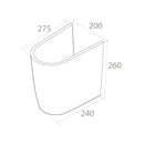 CeraStyle BELLA porcelán szifontakaró - Bella mosdókhoz