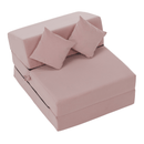 Összecsukható matrac/fotel, 2v1, rózsaszín, PELOS