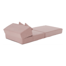 Összecsukható matrac/fotel, 2v1, rózsaszín, PELOS
