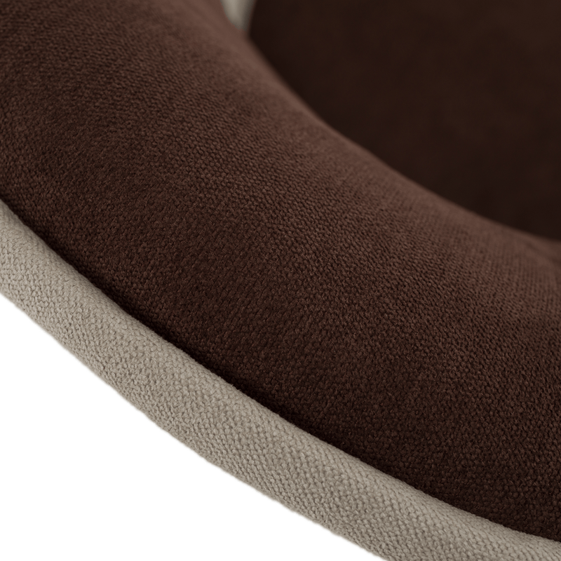 Fotel tárhellyel, bézs/barna, PERSI