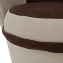 Fotel tárhellyel, bézs/barna, PERSI