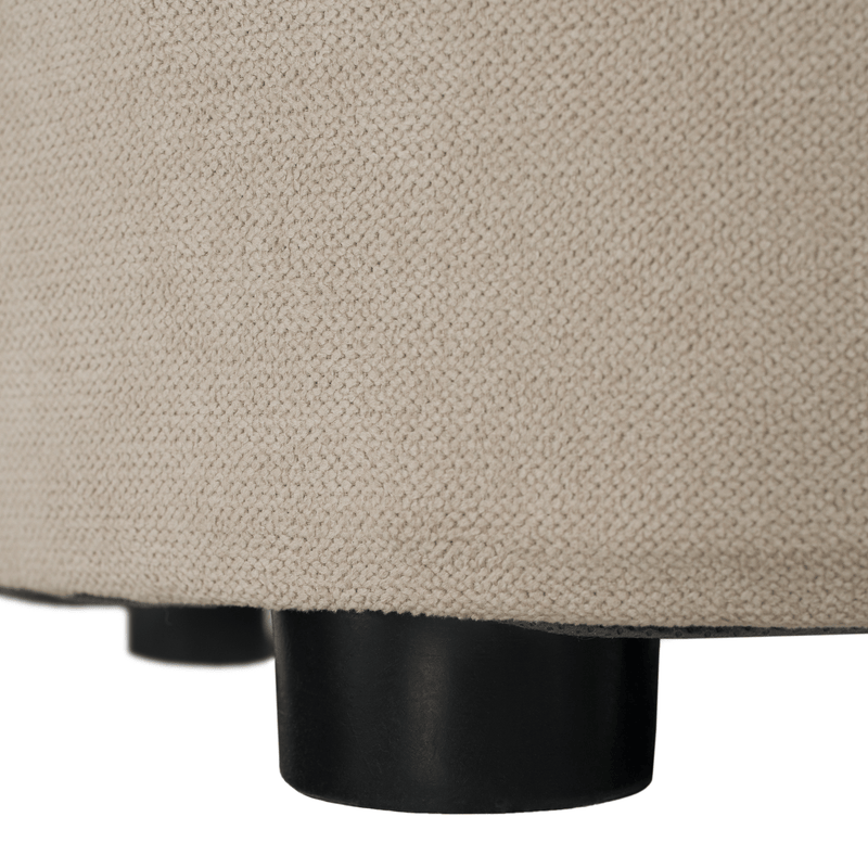 Fotel tárhellyel, bézs/barna, PERSI