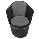 Fotel tárhellyel, sötétszürke/világosszürke, PERSI