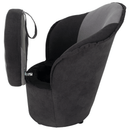 Fotel tárhellyel, sötétszürke/világosszürke, PERSI