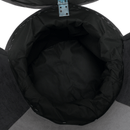 Fotel tárhellyel, sötétszürke/világosszürke, PERSI