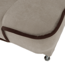 Kinyitható dívány, bézs/barna, PERSI