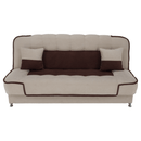 Kinyitható dívány, bézs/barna, PERSI
