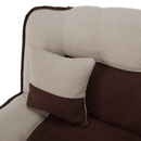 Kinyitható dívány, bézs/barna, PERSI