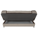 Kinyitható dívány, bézs/barna, PERSI