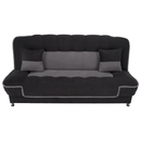 Kinyitható dívány, sötétszürke/világosszürke, PERSI