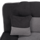 Kinyitható dívány, sötétszürke/világosszürke, PERSI