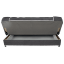 Kinyitható dívány, sötétszürke/világosszürke, PERSI
