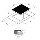 Pando PITEP TEPPANYAKI grill, domino főzőlap