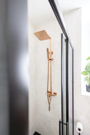 LAVEO POLA fali zuhanyszett csappal, rose gold