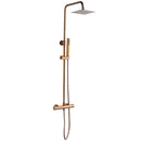 LAVEO POLA fali zuhanyszett termosztátos csappal, rose gold