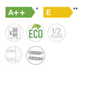 Pando PLI-7360 beépíthető fekete üvegajtós mosogatógép